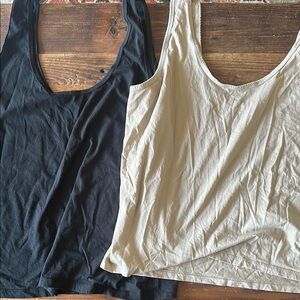 Abercrombie polished skimming tank tops (comes with two)